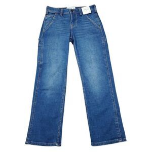 Abercrombie Kids Loose Jean Size 7 8 Regular Boys Girls Unisex Blue Y2K